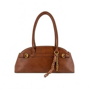 NEW LIKE DREAMS women's liorah crescent shoulder bag in brown
